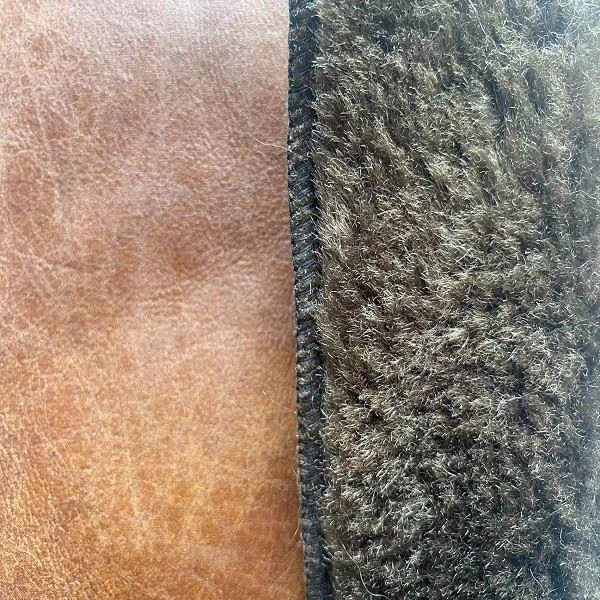 Buffalo Brown Shearling Leather