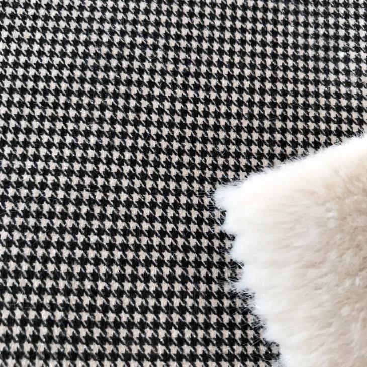 Printed Suede With Fur