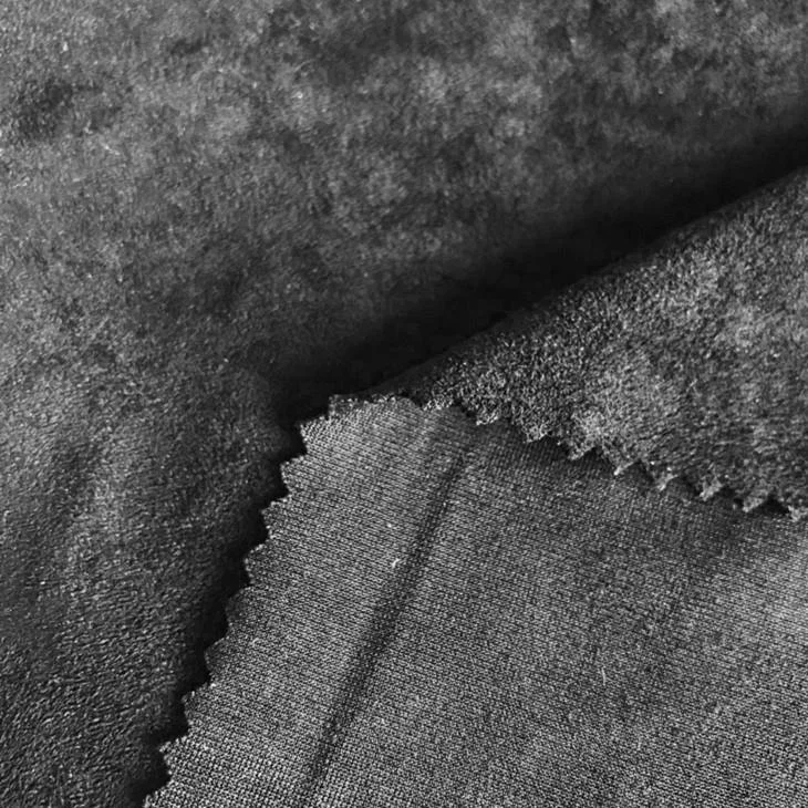 Spandex Weft Suede Fabric