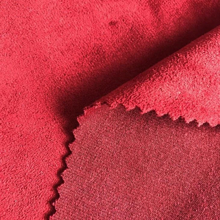 Spandex Weft Suede Fabric